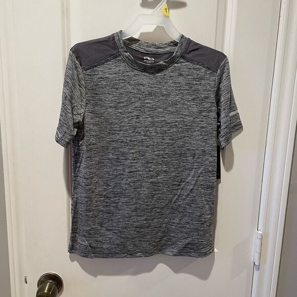 Athletic Works SET OF 2 Boys T Shirts Size Medium 8/10 Gray NEW DriWorks - Picture 2 of 7